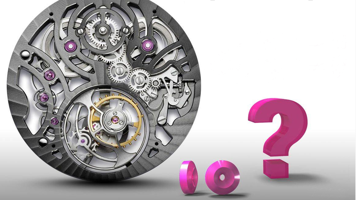 The price of the precious stone in a mechanical watch movement